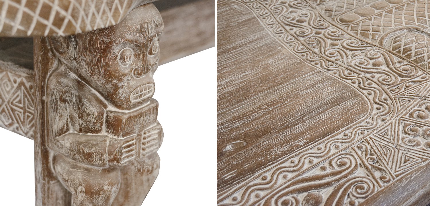 Большой обеденный стол Crocodile dining table ручная работа - фото №1