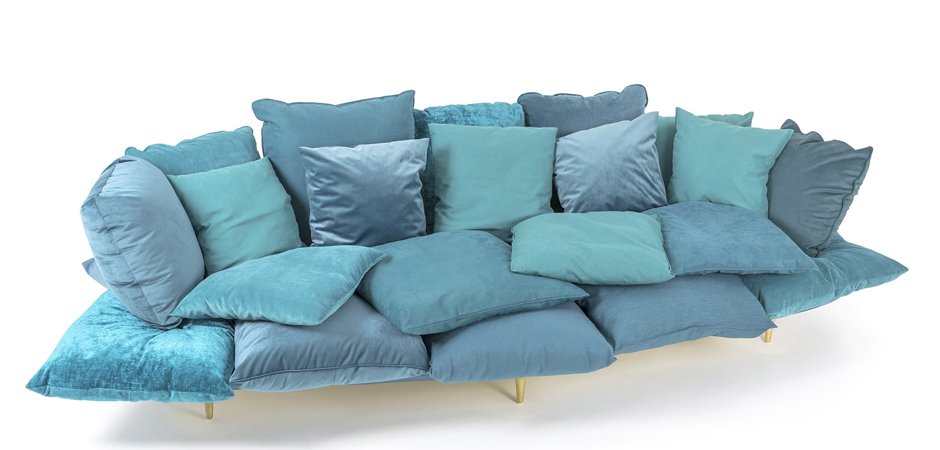 Диван Seletti Sofa Comfy Turquoise - фото №2