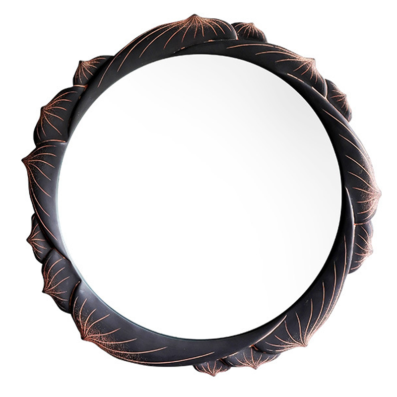 Зеркало Mirror Lotus Графит Розовый пастельный Зеркало Mirror Lotus Графит Розовый пастельный в Брянске | Loft Concept