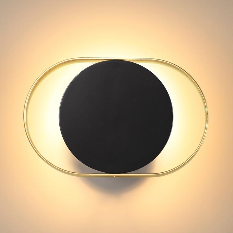 Бра Globo Ocular Sconce Oval Black Золотой Черный Бра Globo Ocular Sconce Oval Black Золотой Черный в Брянске | Loft Concept