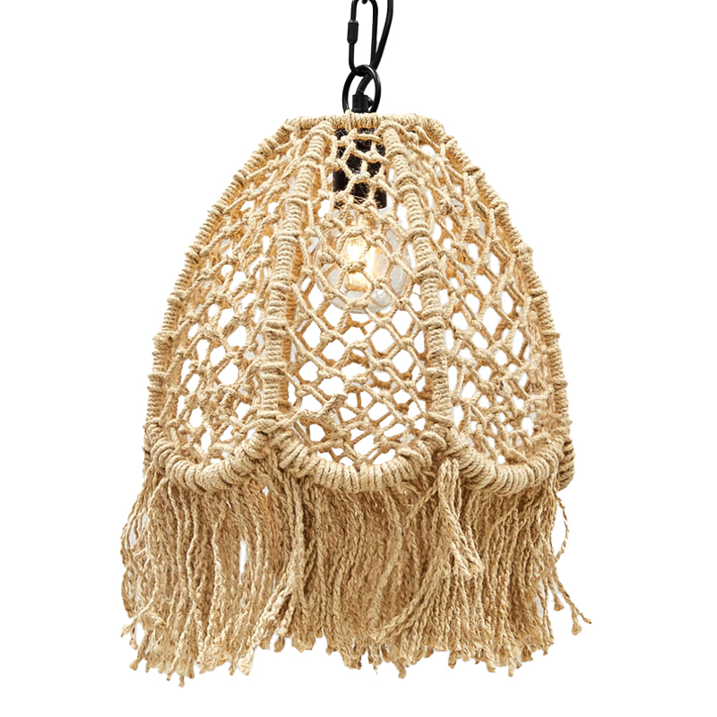 Люстра в стиле бохо Manuela Boho Chandelier Черный Бежевый Люстра в стиле бохо Manuela Boho Chandelier Черный Бежевый в Брянске | Loft Concept