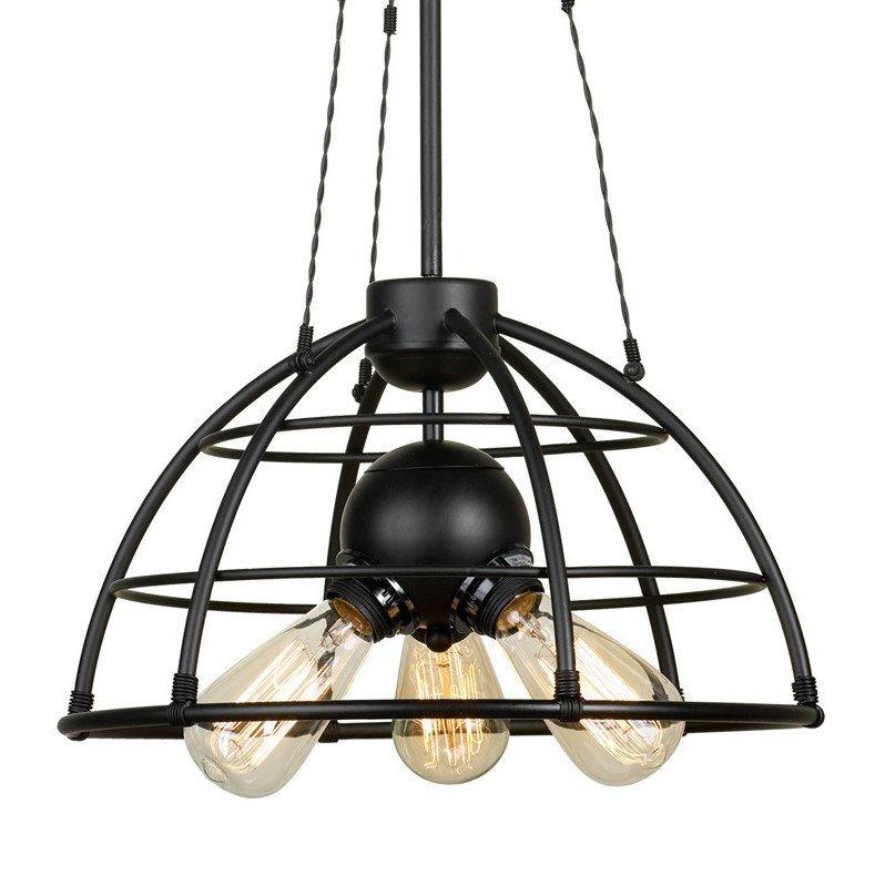 Подвесной светильник Cage Top Pendant Черный Подвесной светильник Cage Top Pendant Черный в Брянске | Loft Concept