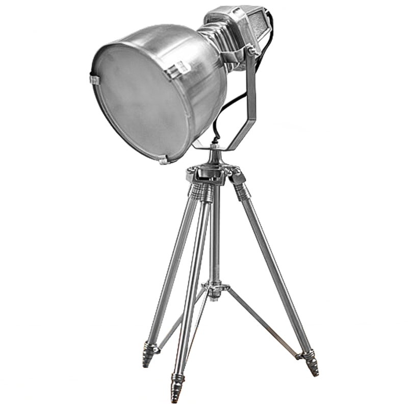 Настольная лампа Enrico Loft Table lamp Белый Хром в Брянске | Loft Concept 