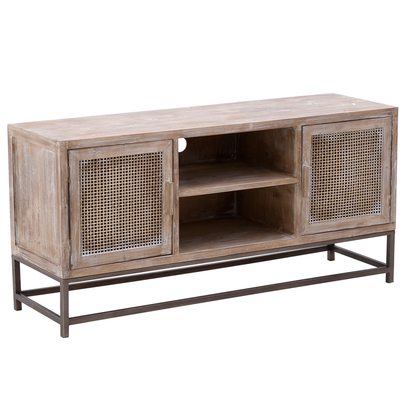 Тумба Rosita Wood tv stand Бежево-серый Металлик винтаж в Брянске | Loft Concept 