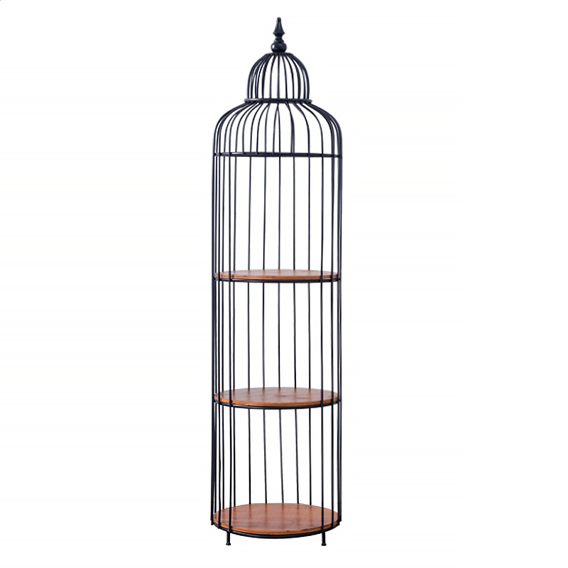 Стеллаж High Cage Rack Коричневый Черный Стеллаж High Cage Rack Коричневый Черный в Брянске | Loft Concept