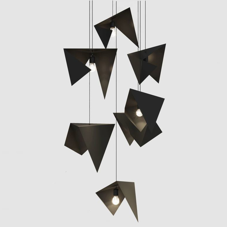 Люстра Chandelier BIRD 7 black LGH0731 Черный матовый Люстра Chandelier BIRD 7 black LGH0731 Черный матовый в Брянске | Loft Concept