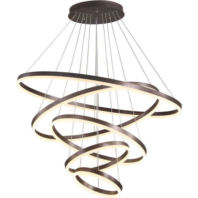 Люстра Ribbon Circles Chandelier Темная бронза Люстра Ribbon Circles Chandelier Темная бронза в Брянске | Loft Concept