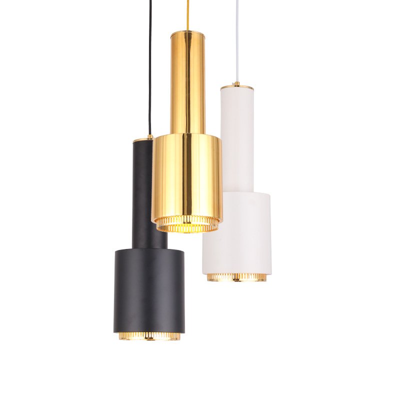Подвесной светильник Alvar Aalto A110 Pendant Lamp Латунь Белый Черный Подвесной светильник Alvar Aalto A110 Pendant Lamp Латунь Белый Черный в Брянске | Loft Concept