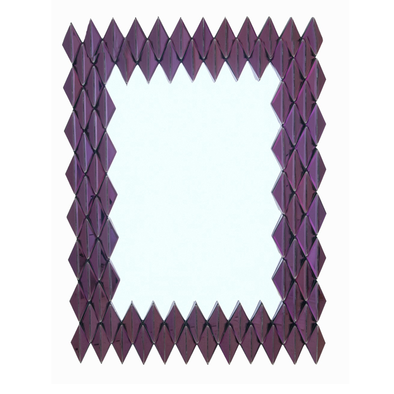 Зеркало Purple Rhombuses Mirror Фиолетовый Зеркало Purple Rhombuses Mirror Фиолетовый в Брянске | Loft Concept