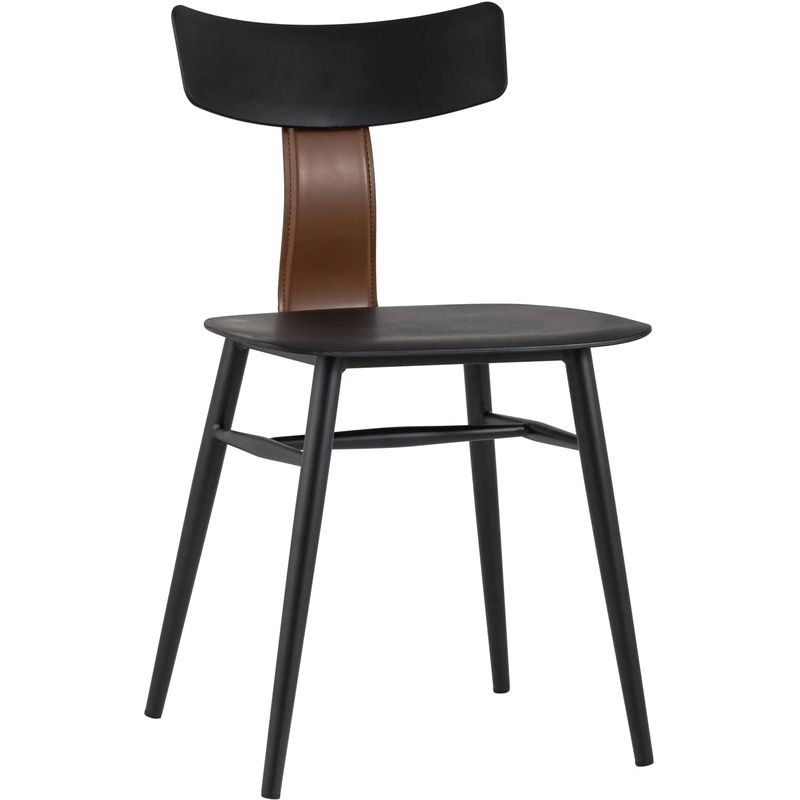 Стул ANT Black Eco-Leather Черный Коричневый Стул ANT Black Eco-Leather Черный Коричневый в Брянске | Loft Concept