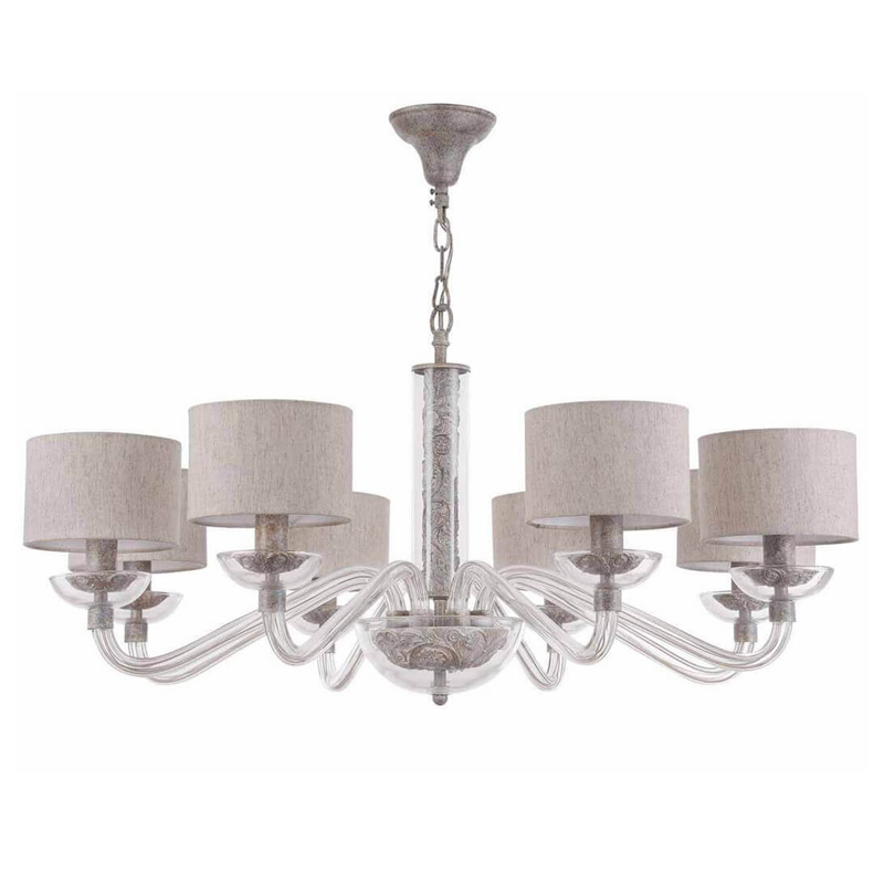 Люстра Sabella Light Chandelier 8 lamp Серый Люстра Sabella Light Chandelier 8 lamp Серый в Брянске | Loft Concept