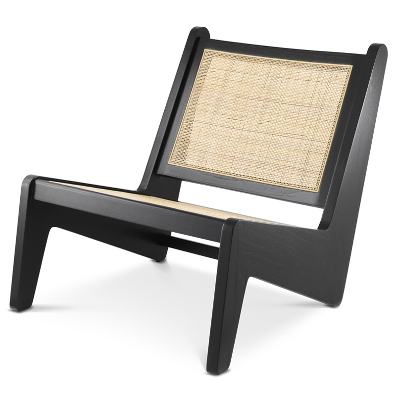 Кресло Eichholtz Chair Aubin black Черный Бежевый Кресло Eichholtz Chair Aubin black Черный Бежевый в Брянске | Loft Concept