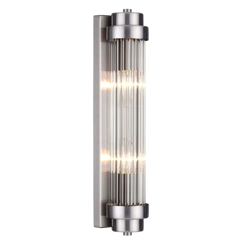 Бра Dirck Glass TUBE Sconce Nickel Никель в Брянске | Loft Concept 