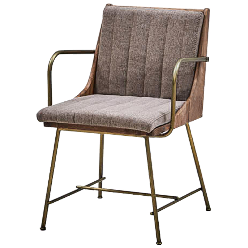 Стул Eoran Stool gray-beige Коричневый Бронза Бежево-серый Стул Eoran Stool gray-beige Коричневый Бронза Бежево-серый в Брянске | Loft Concept
