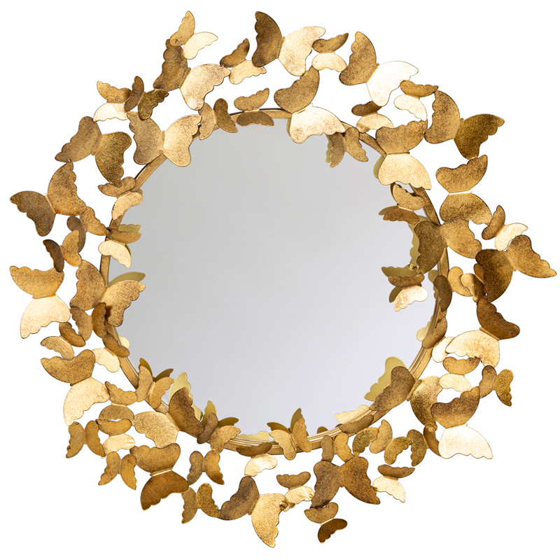 Зеркало Butterflies Circle Gold Mirror  в Брянске | Loft Concept 