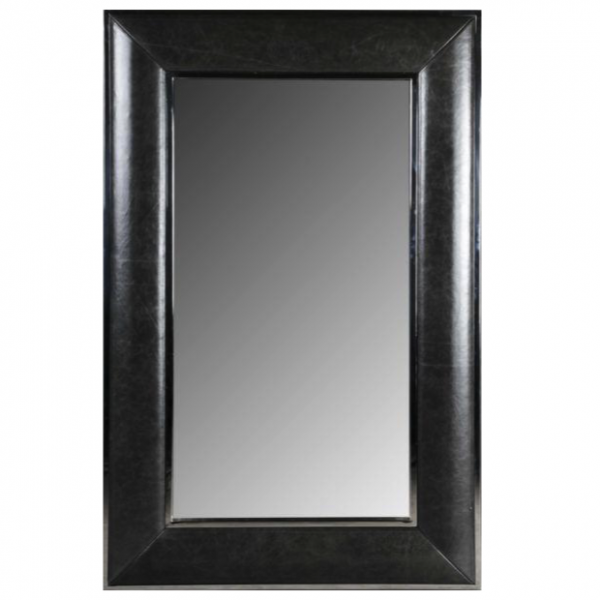 Зеркало настенное Leather Lux Mirror Square Коричневый в Брянске | Loft Concept 
