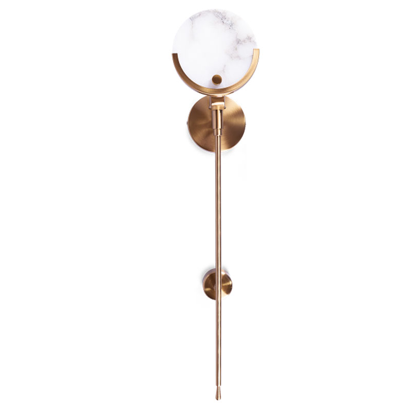 Бра Levanzo Sconce Золотой Белое матовое стекло Бра Levanzo Sconce Золотой Белое матовое стекло в Брянске | Loft Concept