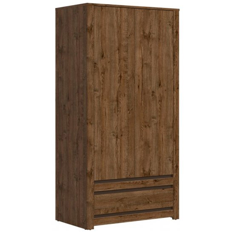 Шкаф Helga Wardrobe две двери Дуб темный Шкаф Helga Wardrobe две двери Дуб темный в Брянске | Loft Concept