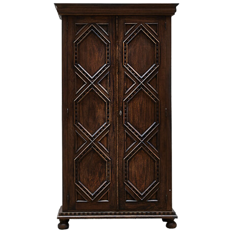 Шкаф Rhombuses Wardrobe Коричневый Шкаф Rhombuses Wardrobe Коричневый в Брянске | Loft Concept