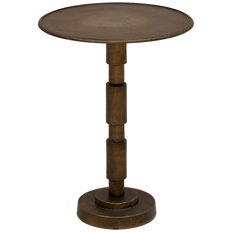 Приставной круглый металлический стол Thanh Side Table Бронза Приставной круглый металлический стол Thanh Side Table Бронза в Брянске | Loft Concept