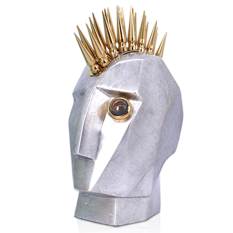 Аксессуар Kelly Wearstler Head Trip Sculpture Silver Серебряный Глянцевое золото Аксессуар Kelly Wearstler Head Trip Sculpture Silver Серебряный Глянцевое золото в Брянске | Loft Concept