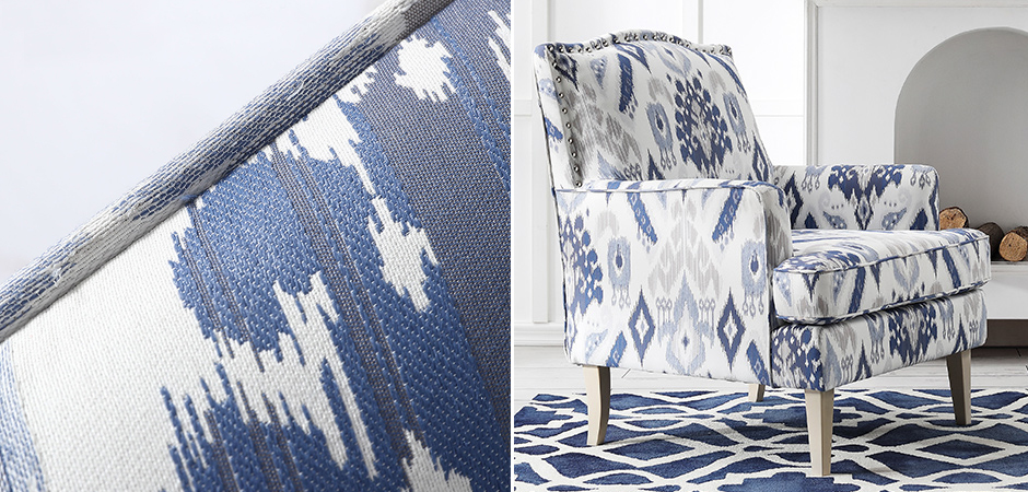 Кресло Armchair Ornament Blue Ikat Кресло Armchair Ornament Blue Ikat - Loft-Concept в Брянске