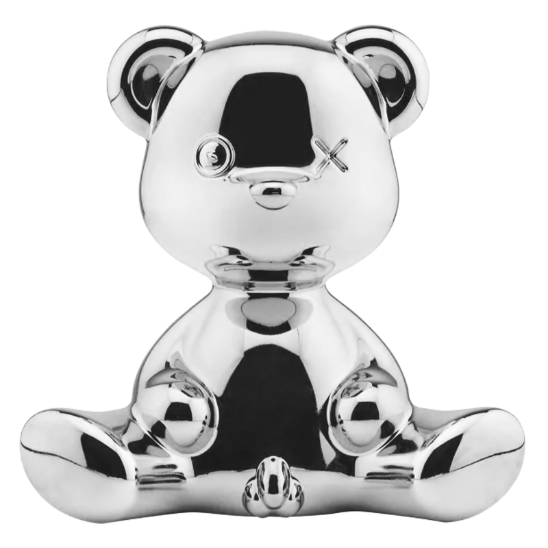 Статуэтка Teddy Boy Metal Finish with Cable Серебро Серебряный Статуэтка Teddy Boy Metal Finish with Cable Серебро Серебряный в Брянске | Loft Concept