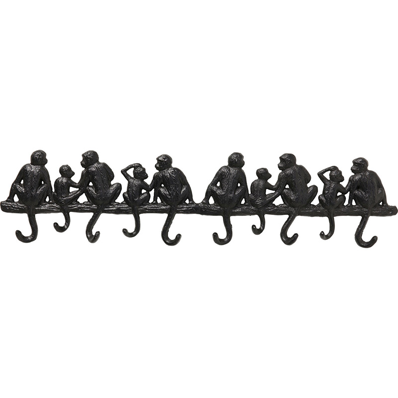 Настенная вешалка Monkey Family L Черный Настенная вешалка Monkey Family L Черный в Брянске | Loft Concept