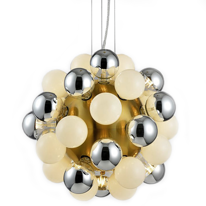 Люстра Korneli Chandelier white and smoky Золотой Белое матовое стекло Дымчатый (Smoke) Люстра Korneli Chandelier white and smoky Золотой Белое матовое стекло Дымчатый (Smoke) в Брянске | Loft Concept