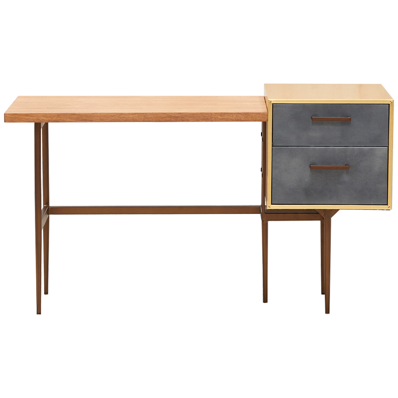 Рабочий стол Baxter Desk Древесина Серый Коричневый Рабочий стол Baxter Desk Древесина Серый Коричневый в Брянске | Loft Concept