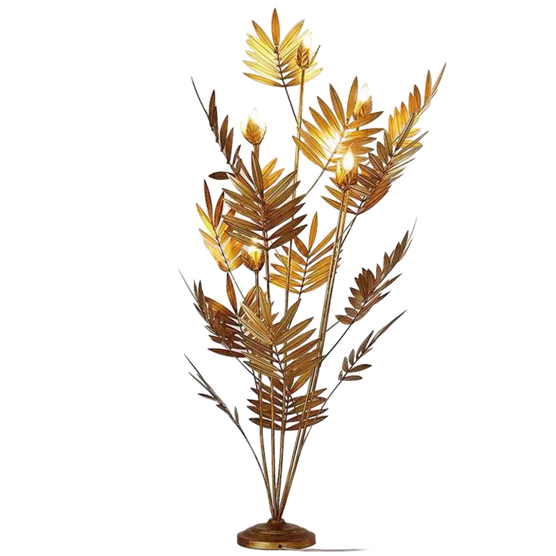 Торшер Palm Leaves Gold Las Palmas Floor Lamp Золотой Торшер Palm Leaves Gold Las Palmas Floor Lamp Золотой в Брянске | Loft Concept
