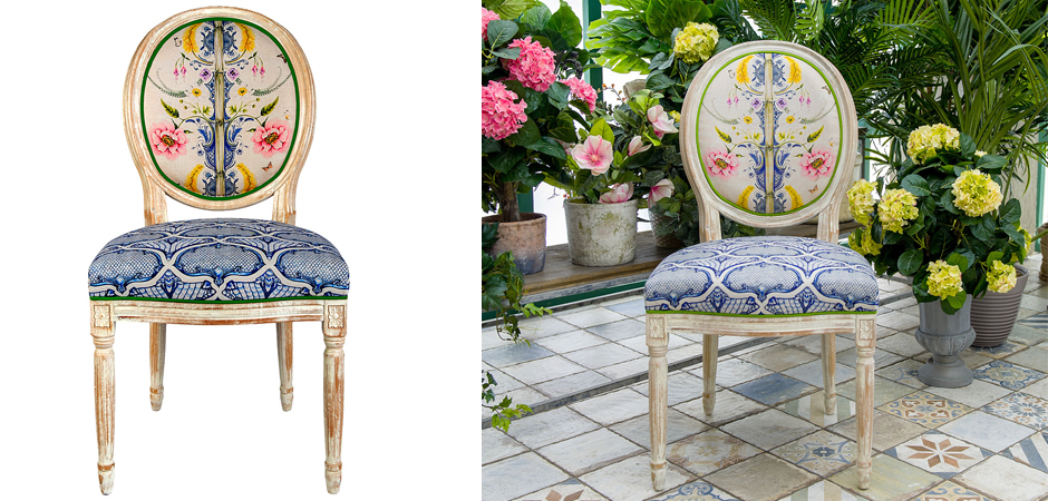 Стул Blue Flower Waltz Stool Стул Blue Flower Waltz Stool - Loft-Concept в Брянске