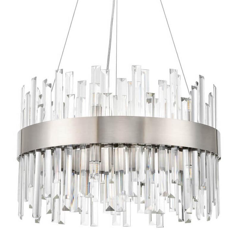 Люстра Cramer Chandelier 50 satin nickel Прозрачный (Transparent) Никель Сатин Люстра Cramer Chandelier 50 satin nickel Прозрачный (Transparent) Никель Сатин в Брянске | Loft Concept