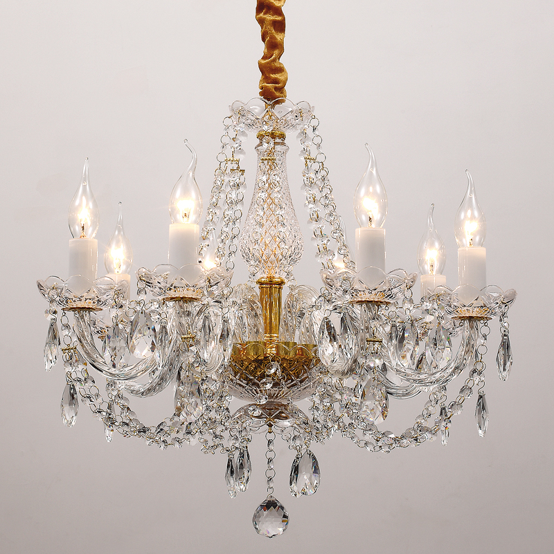 Люстра Melisa Chandelier Прозрачный Глянцевое золото Люстра Melisa Chandelier Прозрачный Глянцевое золото в Брянске | Loft Concept