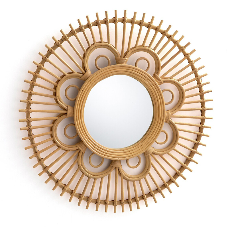 Зеркало Mirror Rattan Round D65 Зеркало Mirror Rattan Round D65 в Брянске | Loft Concept
