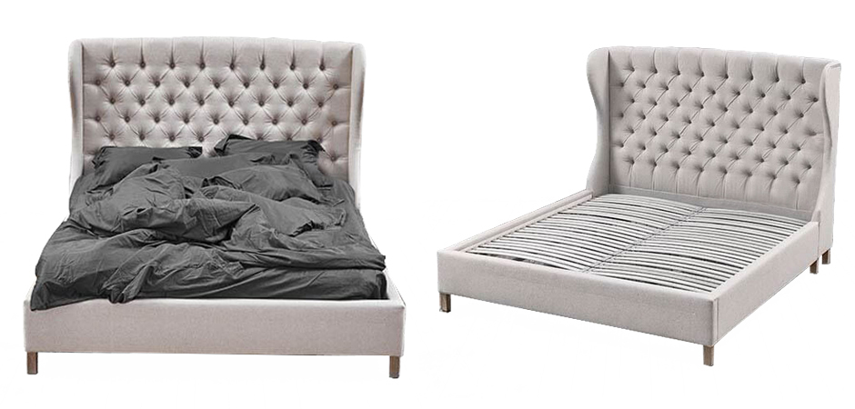 Кровать Aivengo Bed Light Gray Кровать Aivengo Bed Light Gray - Loft-Concept в Брянске