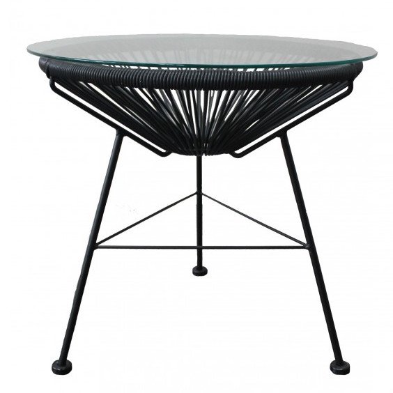 Приставной стол Acapulco side table Black Морская синь Желтый Черный Белый Зеленый Оранжевый в Брянске | Loft Concept 
