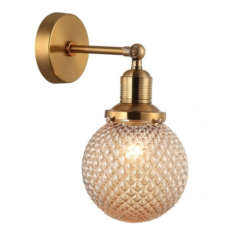 Бра Perforated Bubbles с темным плафоном Латунь Янтарный Бра Perforated Bubbles с темным плафоном Латунь Янтарный в Брянске | Loft Concept