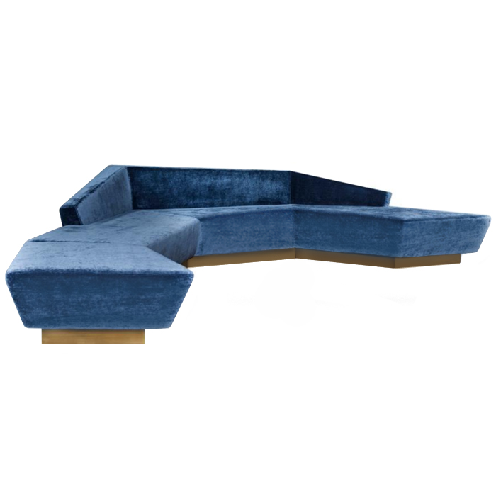 Диван Anaktae ADRASTUS SOFA Синий Латунь Диван Anaktae ADRASTUS SOFA Синий Латунь в Брянске | Loft Concept