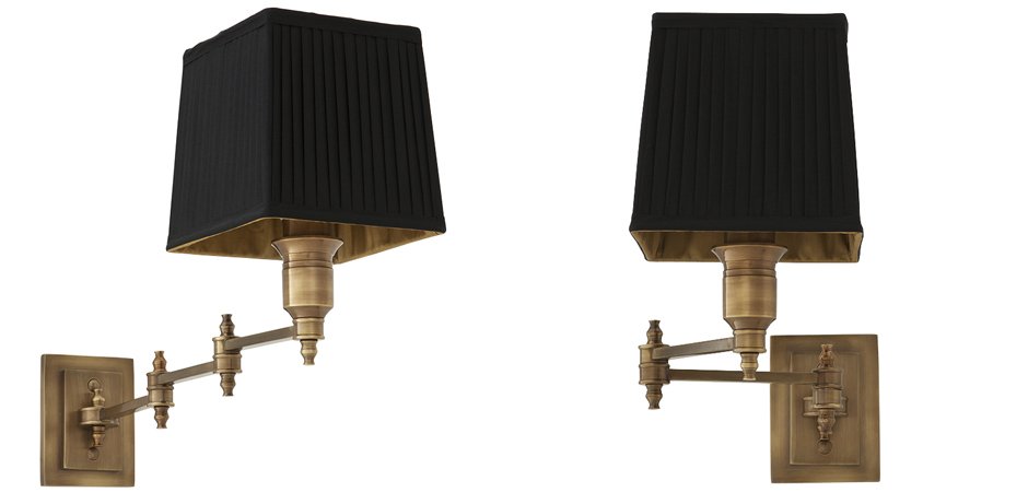 Бра Wall Lamp Lexington Swing Brass+Black Бра Wall Lamp Lexington Swing Brass+Black - Loft-Concept в Брянске