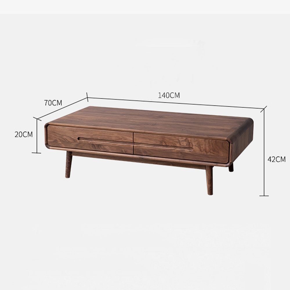 Кофейный стол из массива дерева с выдвижными ящиками Coffee Walnut Table Кофейный стол из массива дерева с выдвижными ящиками Coffee Walnut Table в Брянске