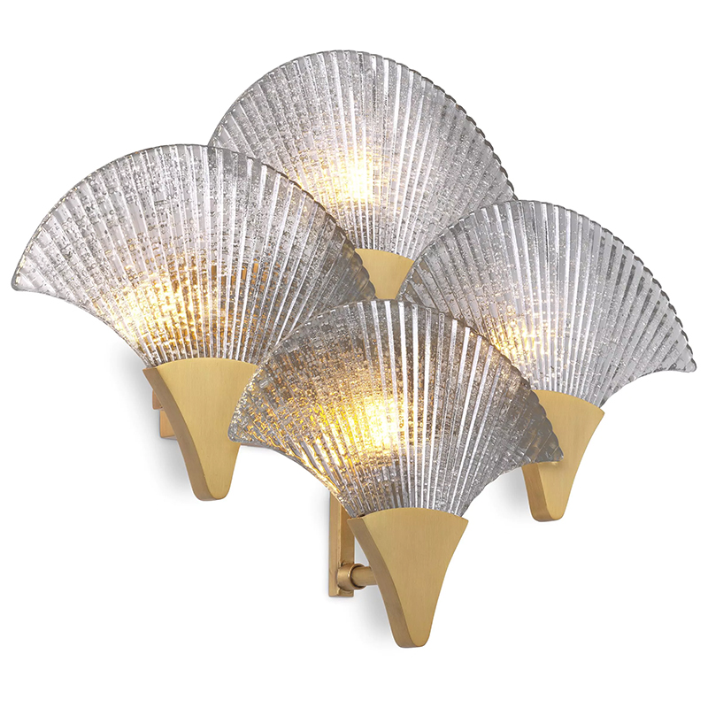 Бра Eichholtz Wall Lamp Vitae Прозрачное Стекло Латунь Бра Eichholtz Wall Lamp Vitae Прозрачное Стекло Латунь в Брянске | Loft Concept