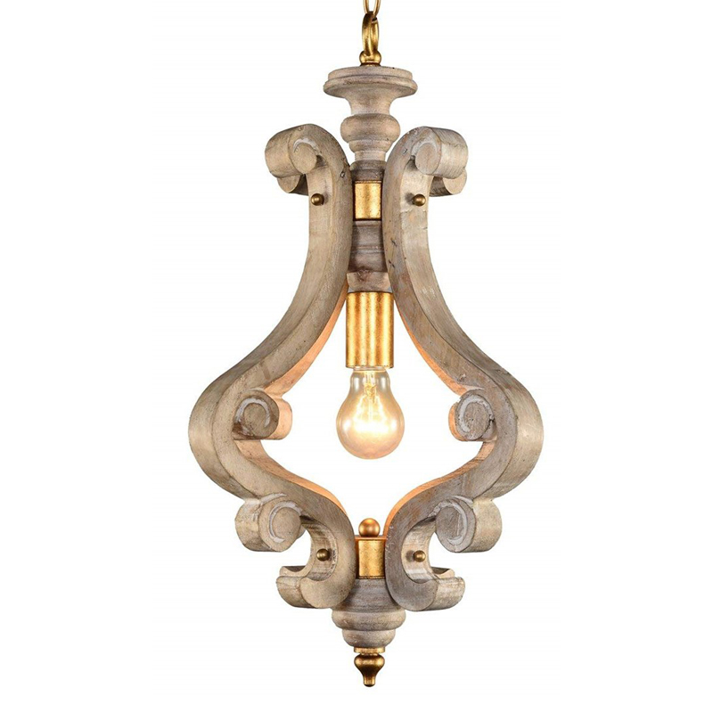 Подвесной светильник Santu Provence Hanging lamp Бежево-серый Подвесной светильник Santu Provence Hanging lamp Бежево-серый в Брянске | Loft Concept