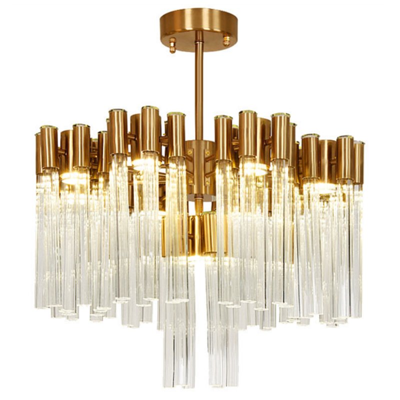 Люстра Contemporary chandelier crystal brass 65 Глянцевое золото Прозрачное Стекло Люстра Contemporary chandelier crystal brass 65 Глянцевое золото Прозрачное Стекло в Брянске | Loft Concept