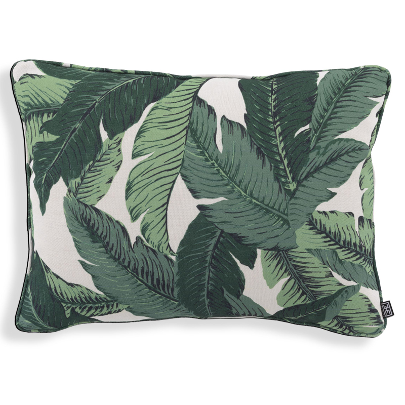 Подушка Eichholtz Pillow Mustique s Белый Зеленый Подушка Eichholtz Pillow Mustique s Белый Зеленый в Брянске | Loft Concept