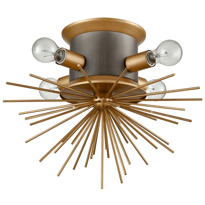 Потолочный светильник Hedgehog Brass Chandelier Латунь Потолочный светильник Hedgehog Brass Chandelier Латунь в Брянске | Loft Concept