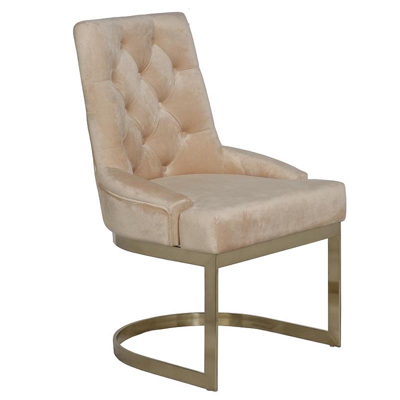 Стул Famos Chair beige Бежевый Золотой Стул Famos Chair beige Бежевый Золотой в Брянске | Loft Concept