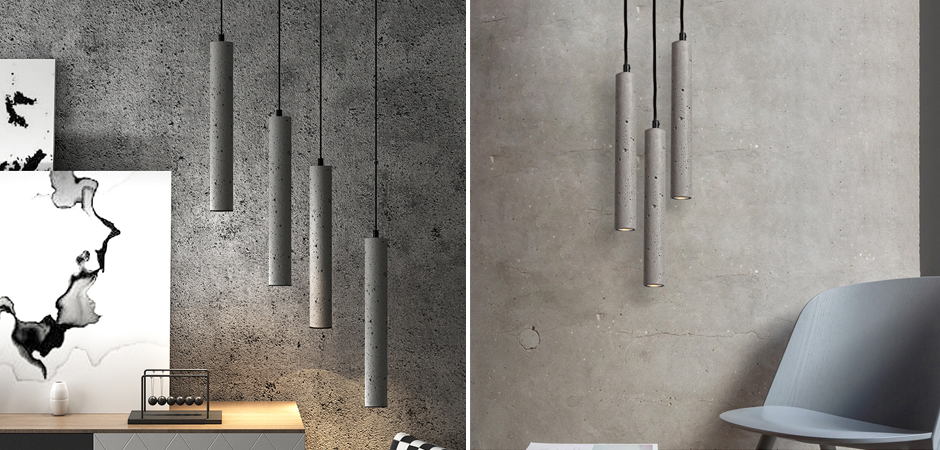 Подвесной светильник Concrete Pipe Подвесной светильник Concrete Pipe - Loft-Concept в Брянске