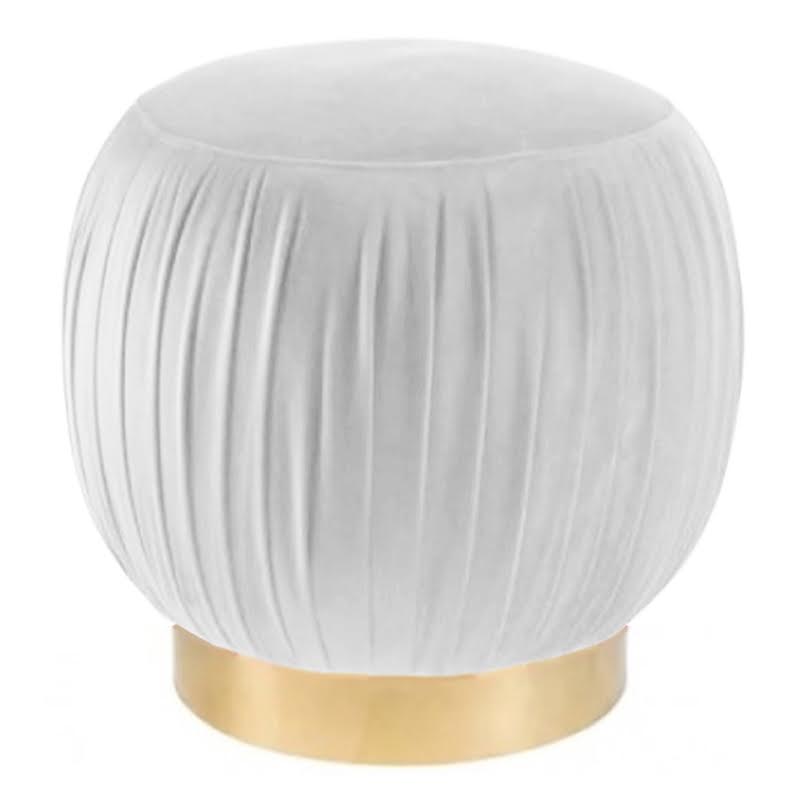 Оттоманка Art Deco Turban white Золотой Оттоманка Art Deco Turban white Золотой в Брянске | Loft Concept