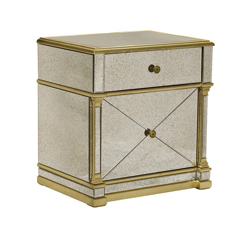 Комод зеркальный Mirrored Commode Aged Золотой Комод зеркальный Mirrored Commode Aged Золотой в Брянске | Loft Concept